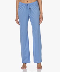 HANRO Cotton Deluxe Jersey Pyjamabroek - Azurine