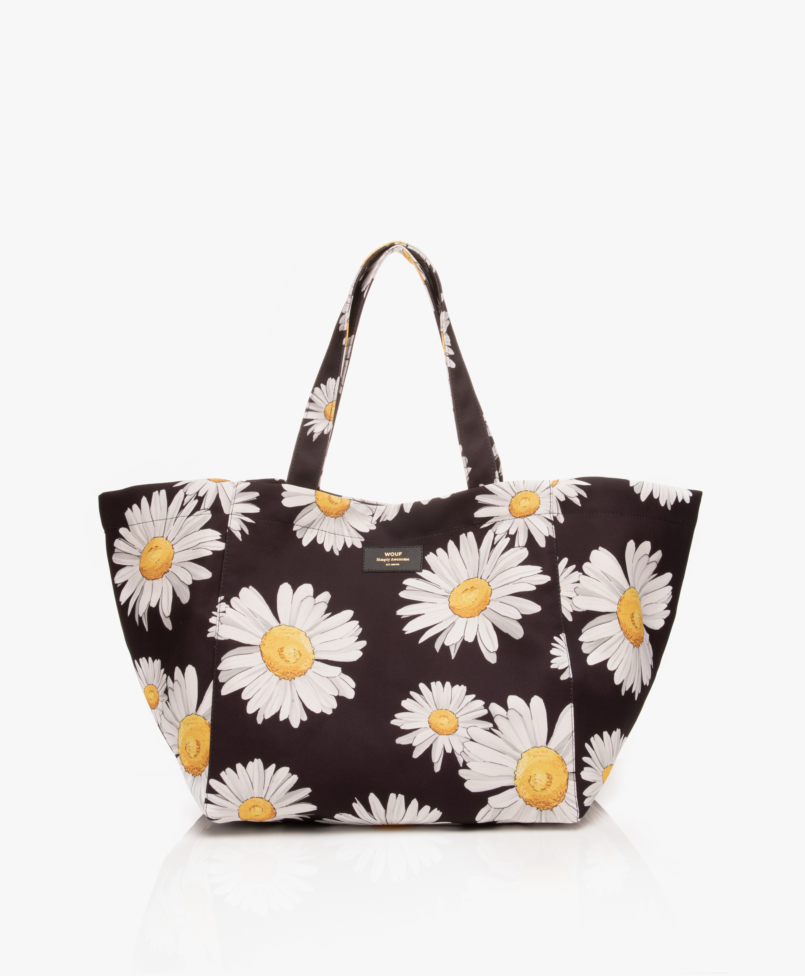 Wouf Daisy Xl Totebag Black Tote Hxl190004 Wouf Daisy Xl Totebag Black Tote