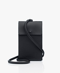 Monk & Anna Vegan Leather Phone Pouch Bag - Midnight