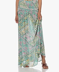 ba&sh Friska Printed Viscose Skirt/Dress - Green/Multi