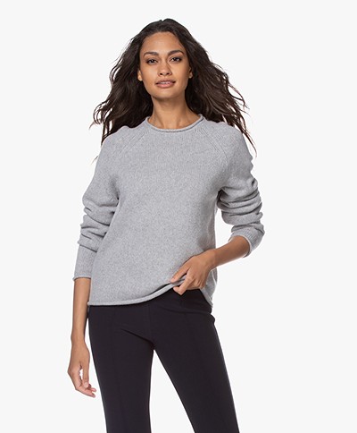 Filippa K Dahlia Wool-Cashmere Sweater - Light Grey