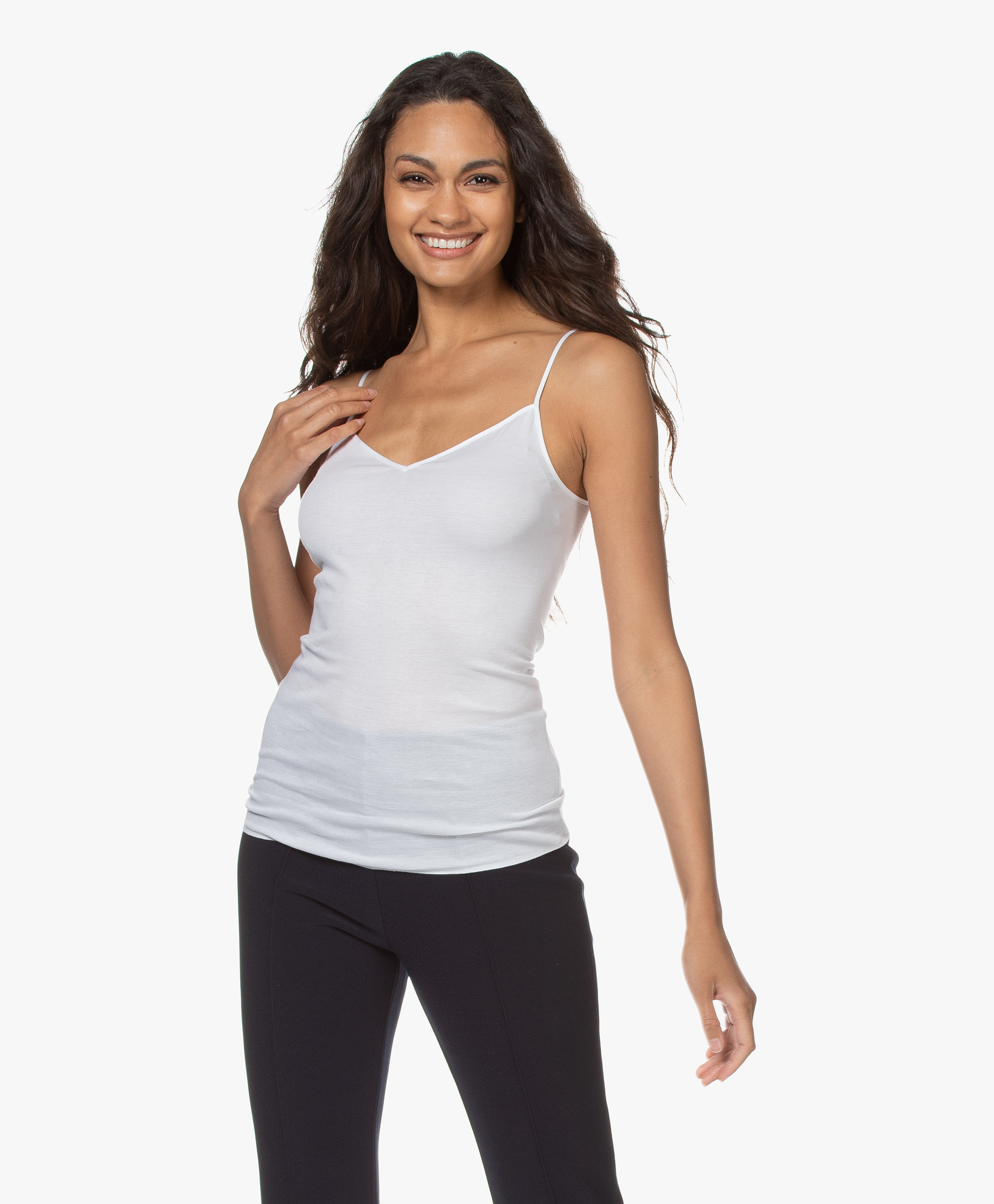 v neck spaghetti