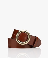 Drykorn Onia Leather Belt - Brown