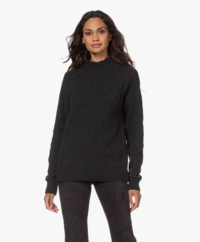 Filippa K Juliana Wool-Cashmere Sweater - Anthracite