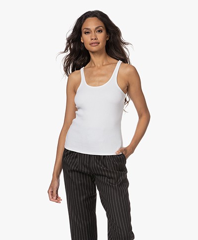 ANINE BING April Bio-Katoenen Tanktop - Wit