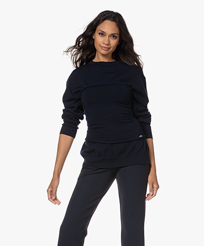 extreme cashmere N°233 Class Cashmere Blend Sweater - Navy