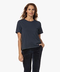 Skin Carine Katoenen Jersey Basic T-shirt - Galaxy