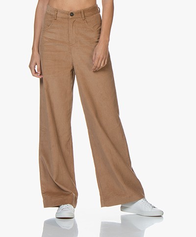 Marie Sixtine Gregory Loose-fit Corduroy Pants - Twig