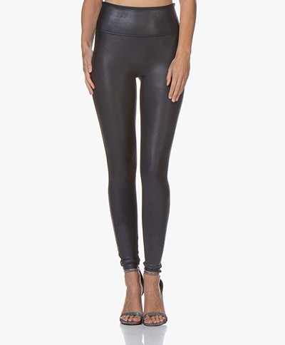 SPANX® Ready-to-Wow! Faux Leather Leggings - Night Navy 
