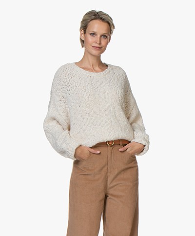 Drykorn Nolima Slub Knit Sweater - Ecru