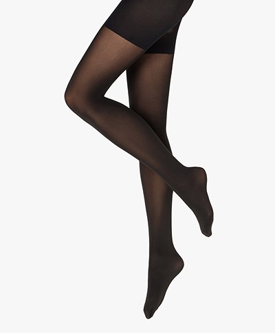 Wolford Tummy 66 Control Top Tights - Black