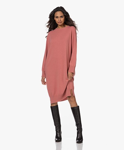 Resort Finest Wool Blend Knitted Dress - Ruby Chocolate