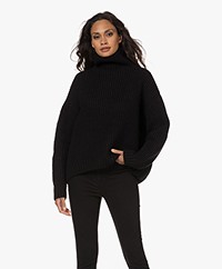 ANINE BING Sydney Oversized Sweater - Black