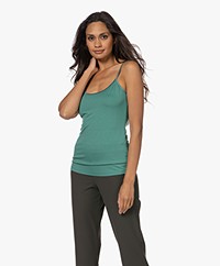no man's land Viscose Singlet - Evergreen