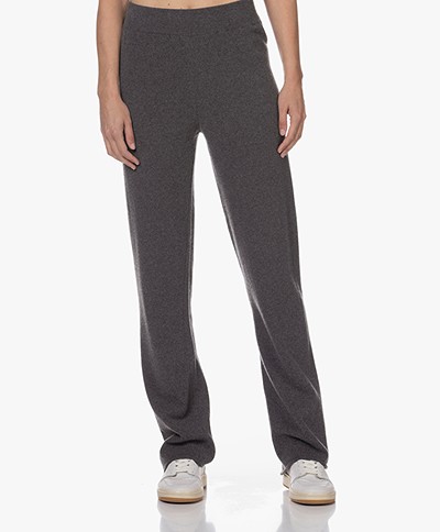 Woman by Earn Aiden Merino-Cashmere Knitted Pants - Medium Grey