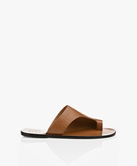 ATP Atelier Rosa Structured Leather Sandals - Brown