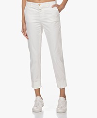 Closed Stewart Cotton and Modal Blend Pants - Ivory