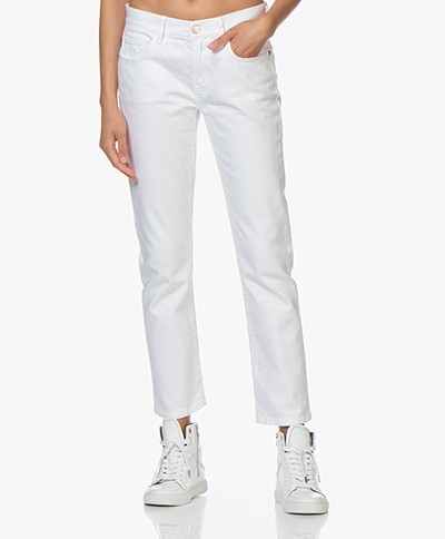 Current/Elliott The Fling Relaxed Fit Jeans - White 0 Years Worn