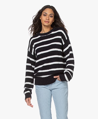 Josephine & Co Lesley Striped Sweater - Navy/White