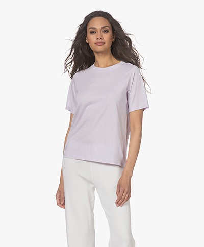 Josephine & Co Mare Garment Dyed Modal Blend T-shirt - Lilac