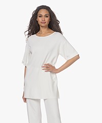 KYRA Cato Long Sweater with Half-length Sleeves - Warm White
