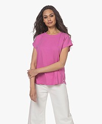 Repeat Cotton and Linen Dolman Sleeve T-shirt - Gum