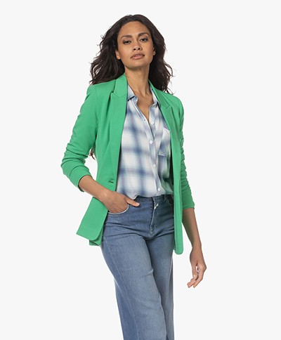 Repeat Modal Blend Jersey Blazer - Green