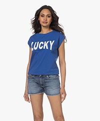 by-bar Lucky Thelma Print T-shirt - Kingsblue