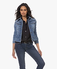 Drykorn Somerton Katoenmix Denim Jack - Blauw