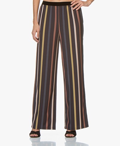 by-bar Dorris Striped Loose-fit Pants - Midnight