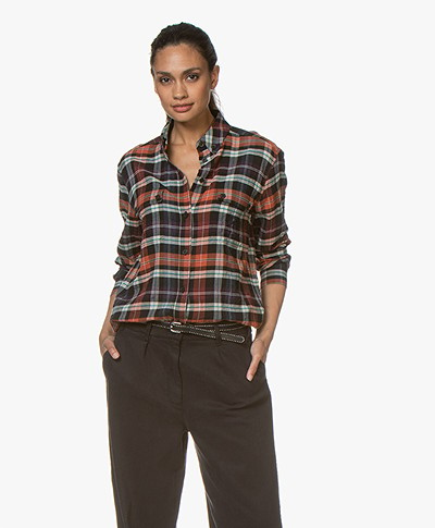 Vanessa Bruno Mars Checkered Shirt - Rouille