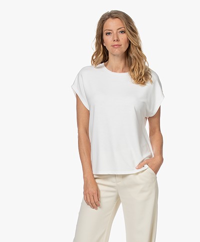 Majestic Filatures Viscose French Terry T-shirt - Milk