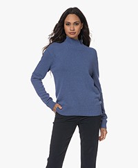 Belluna Blush Wool Blend Turtleneck Sweater - Jeans