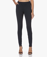 Woman by Earn Bobby Ponte Jersey Slim-fit Pants - Navy