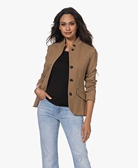 rag & bone Slade Ponte Jersey Blazer - Camel