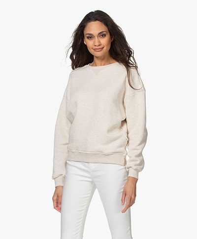 by-bar Bas French Terry Sweater - Sand
