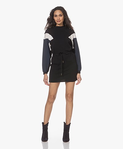 ba&sh Fanie French Terry Sweater Dress - Black