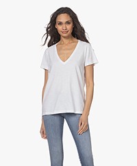Denham Ramona Slub Jersey T-shirt - White