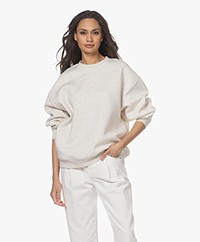 Closed Cotton Mix Photo Print Sweatshirt - Light Grey Melange