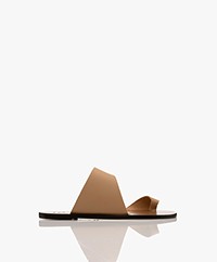ATP Atelier Centola Leather Cut-out Sandals - Nocciola