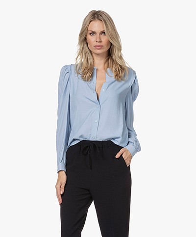 Josephine & Co Trixie Blouse with Puff Sleeves - Light Blue