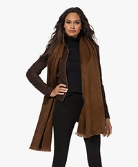 Alpaca Loca Handgemaakte Uni Sjaal in Alpaca - Chocolate Brown