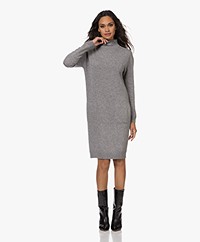 Belluna Ariel Knitted Wool-Cashmere Blend Dress - Grey