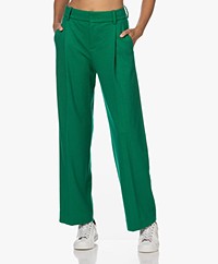 Vince Cozy Wool Blend Jersey Pants - Emerald