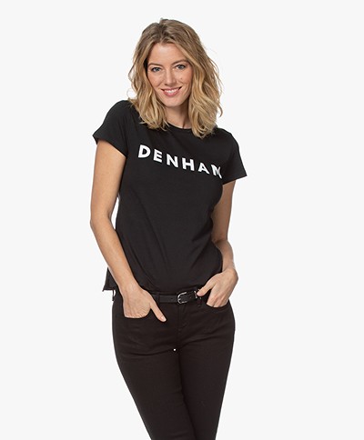 Denham Arrow Logo T-shirt - Zwart