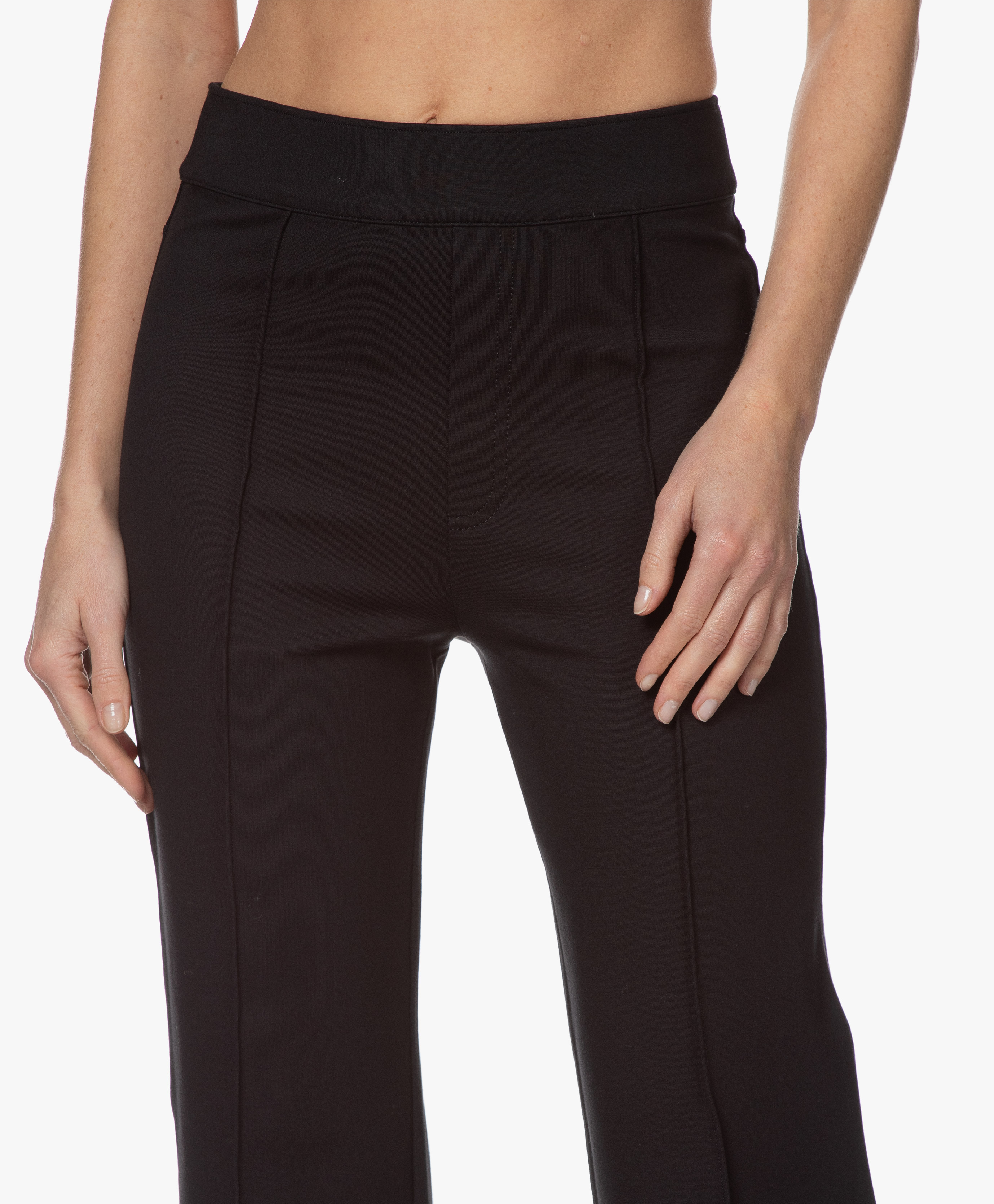 SPANX® The Perfect Ponte High-rise Flare Leggings - Classic Black - spx ...