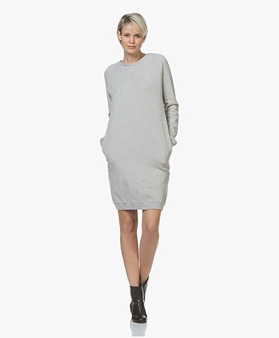 BY-BAR Babbe Cotton Sweater Dress - Grey Melange
