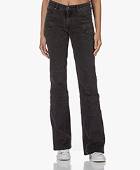 Zadig & Voltaire Elvira Flared Jeans with Partition Seams - Anthracite