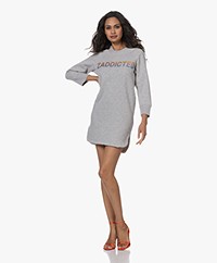 Zadig & Voltaire Diaz Zaddicted Glitter Sweater Dress - Grey Melange
