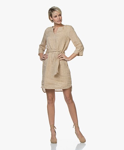 Josephine & Co Cleo Linen Tunic Dress - Sand